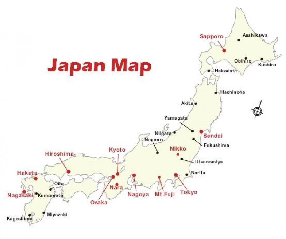 Japan Map Printable Printable Japan Map Eastern Asia 