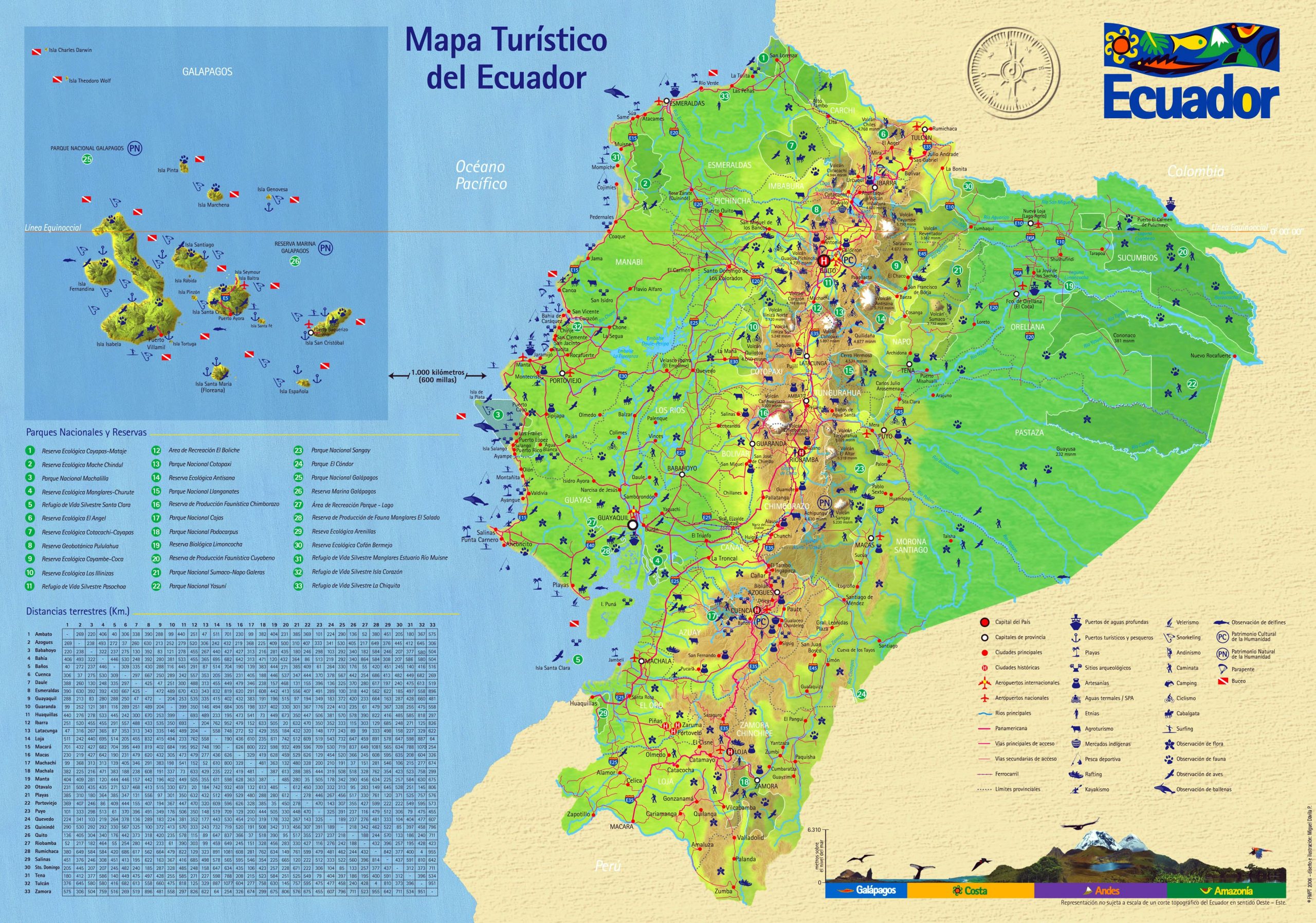 Karten Von Ecuador Karten Von Ecuador Zum Herunterladen 