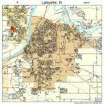 Lafayette Indiana Street Map 1840788