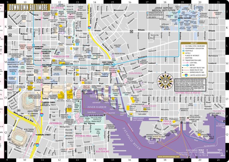 Large Baltimore Maps For Free Download And Print High