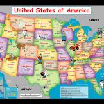 Large Detailed Kids Map Of The USA USA Maps Of The USA