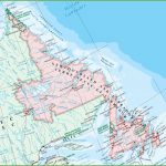 Large Detailed Map Of Newfoundland And Labrador With