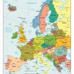Large Detailed Political Map Of Europe With All Capitals