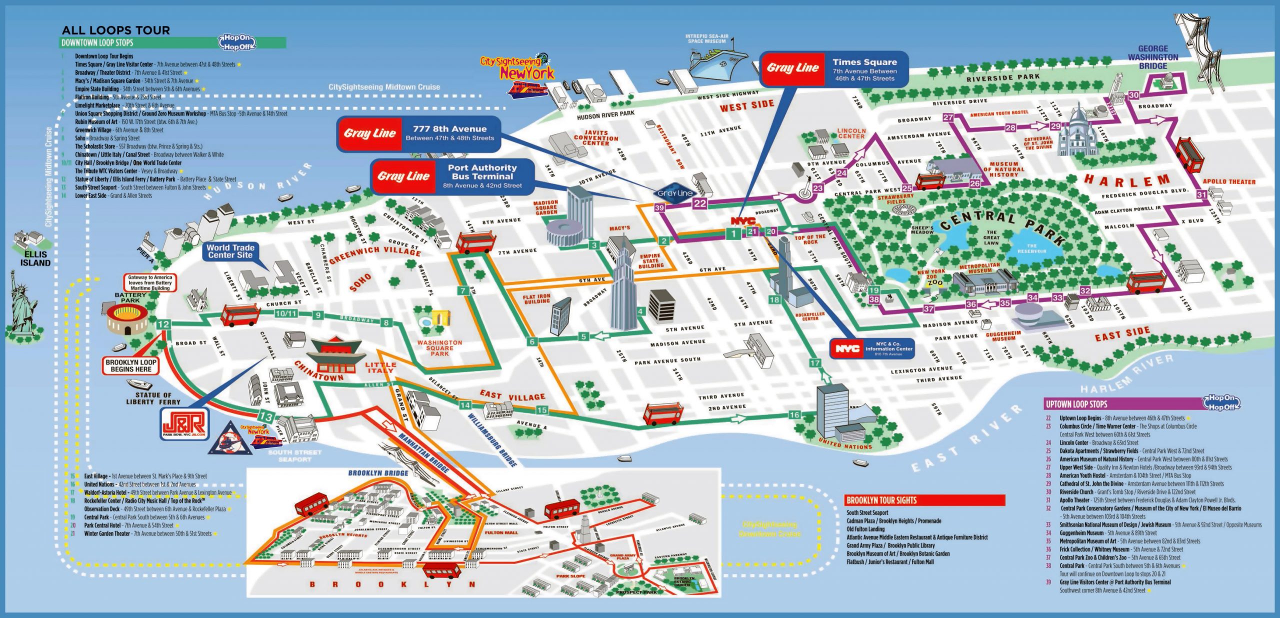 Large Detailed Printable Tourist Attractions Map Of 