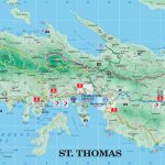 Large Detailed Road And Tourist Map Of St Thomas U S