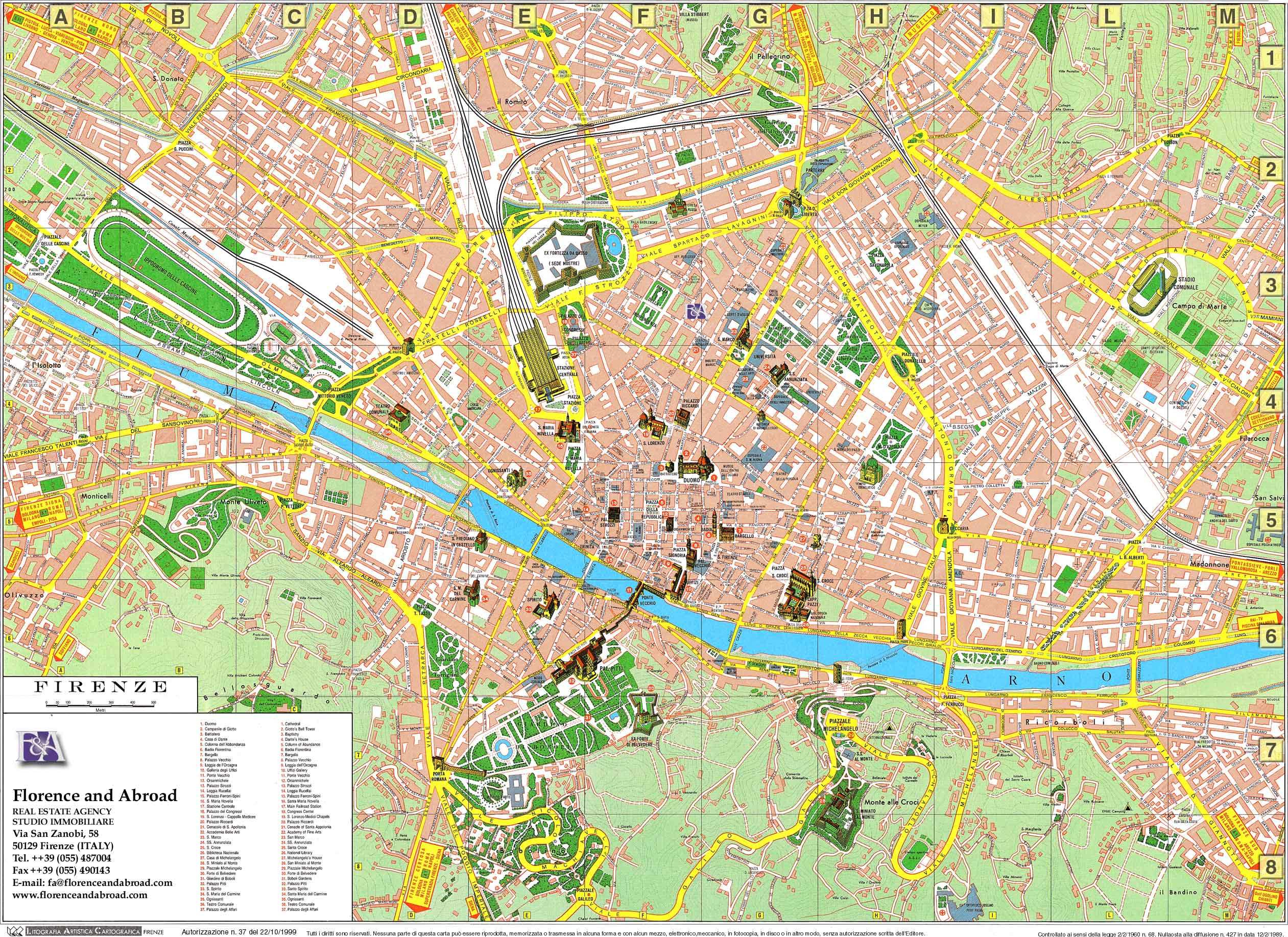 Large Florence Maps For Free Download And Print High 