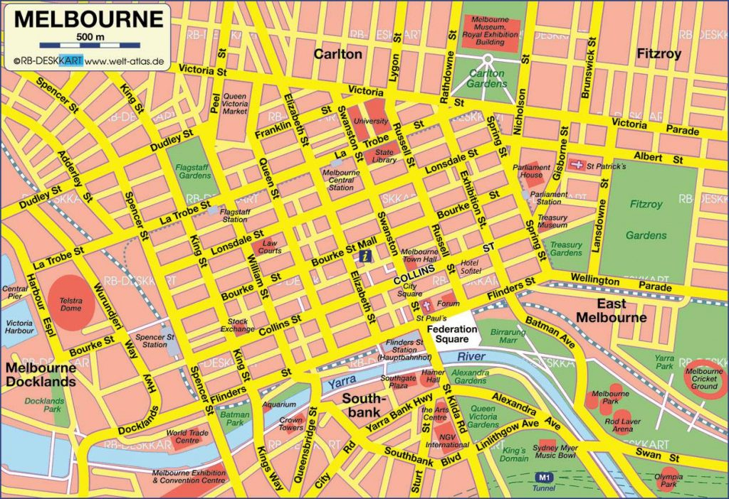Large Melbourne Maps For Free Download And Print High 