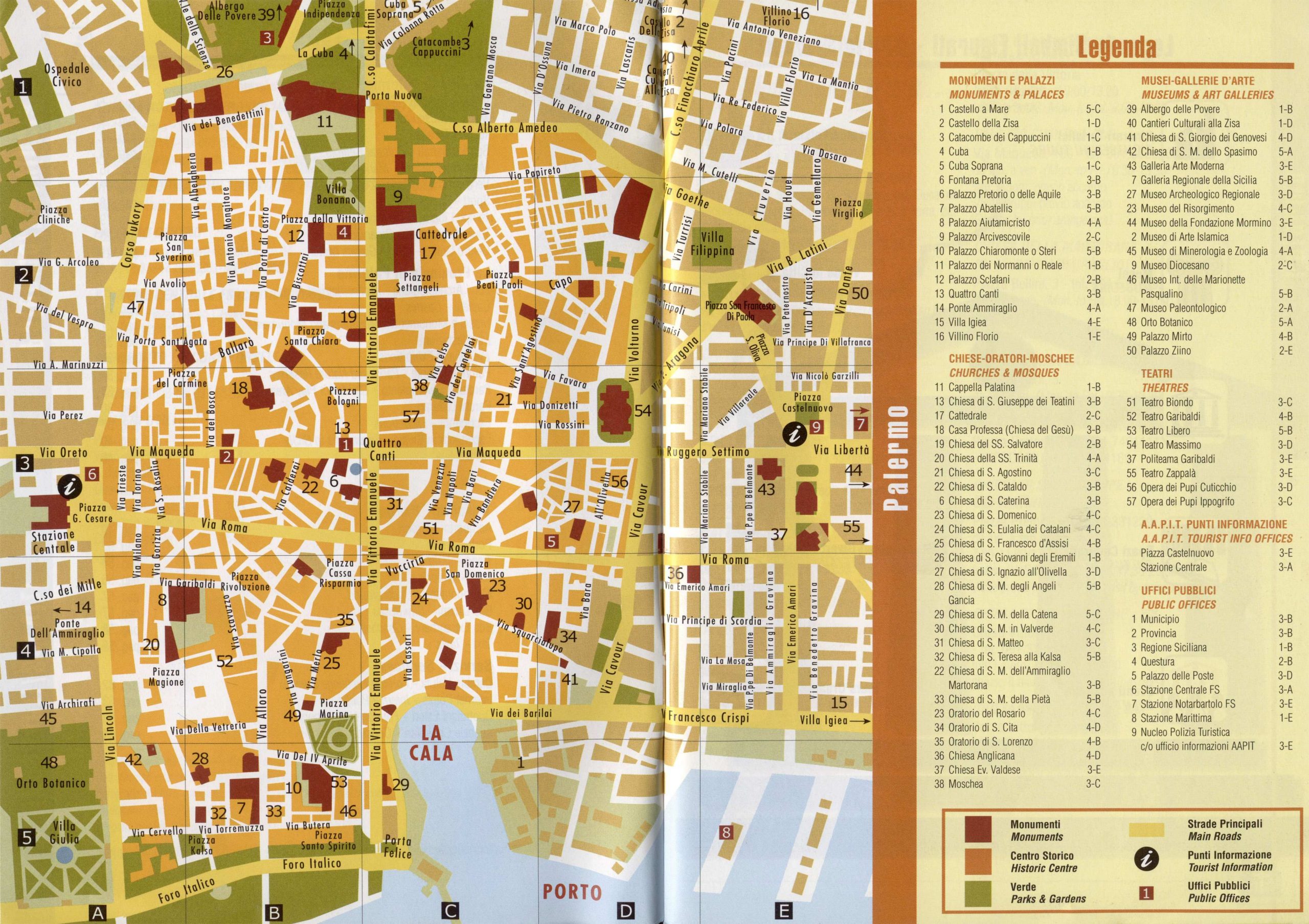 Large Palermo Maps For Free Download And Print High 