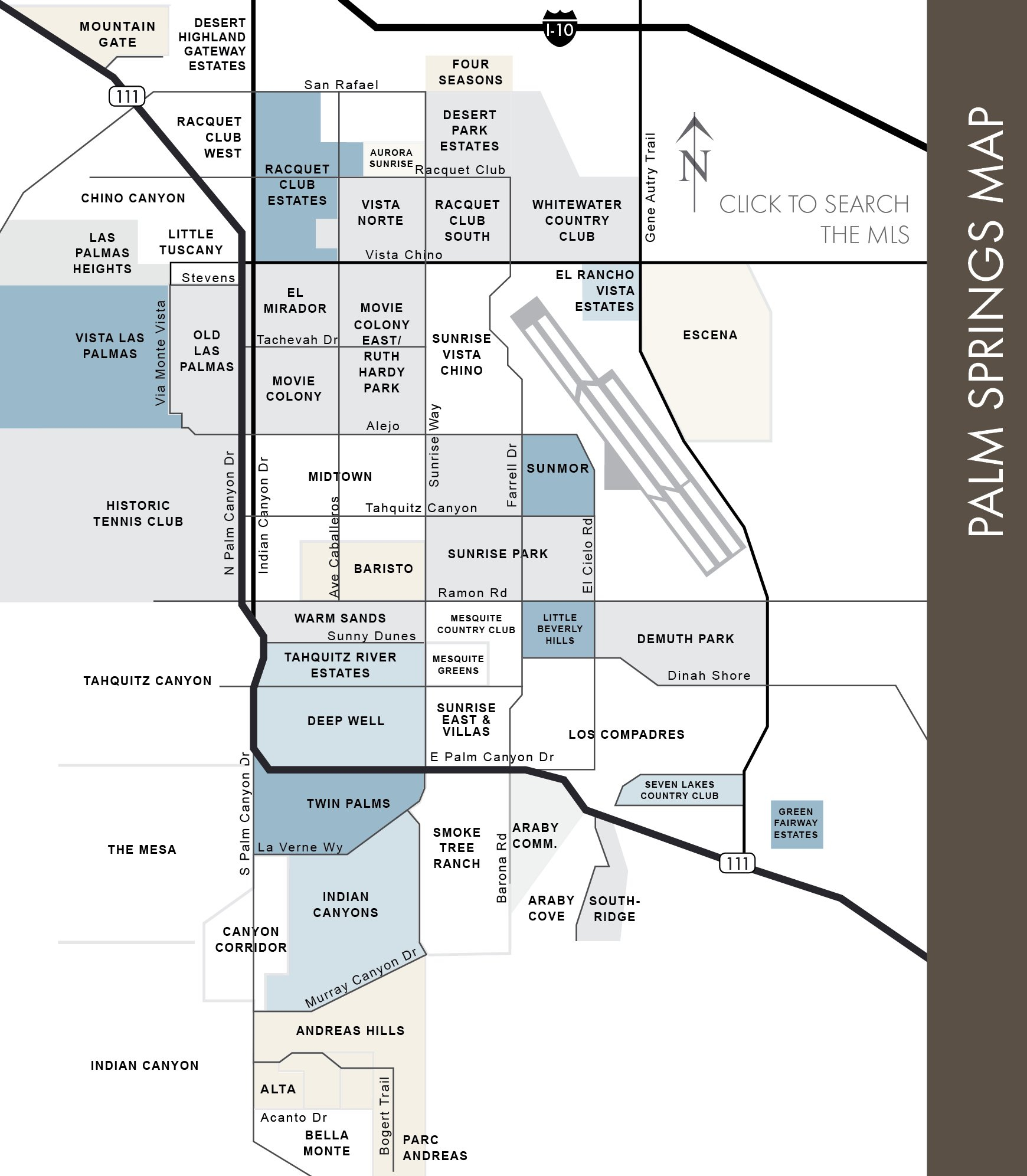Large Palm Springs Maps For Free Download And Print High 