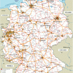 Large Road Map Of Germany