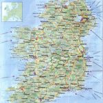 Large Road Map Of Ireland With All Cities Airports And