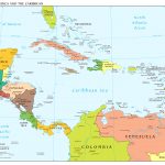 Large Scale Political Map Of Central America And The