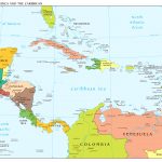 Large Scale Political Map Of Central America And The