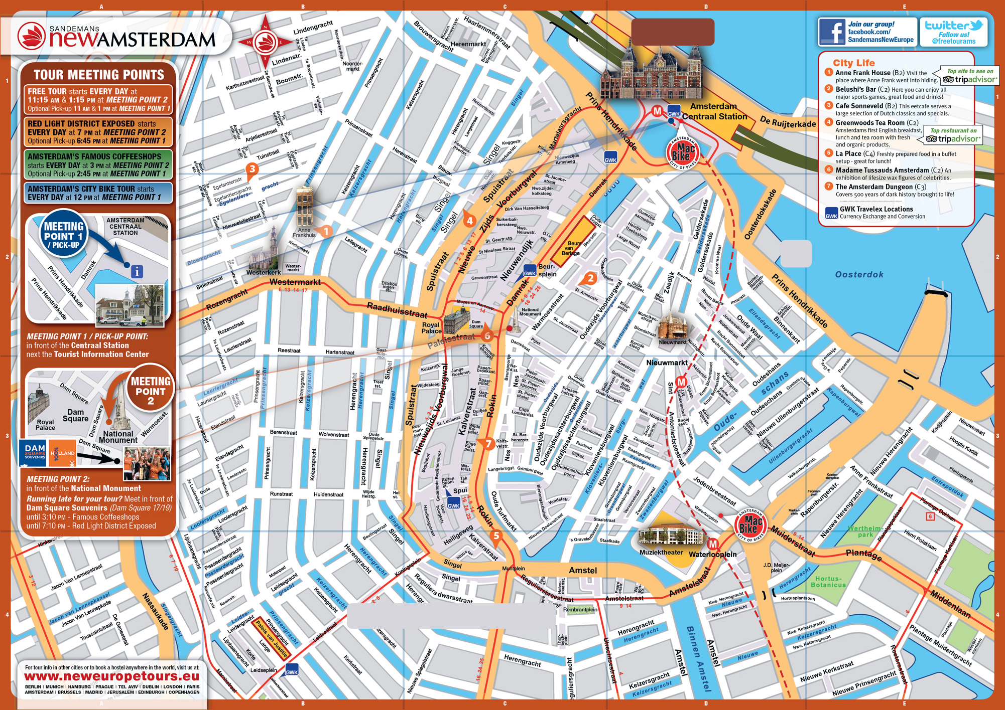 Large Top Tourist Attractions Map Of Central Part Of 