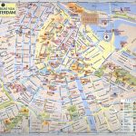 Large Tourist Map Of Central Part Of Amsterdam City