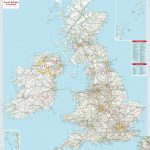 Large UK Road Map Large Scale Road Maps UK Northern