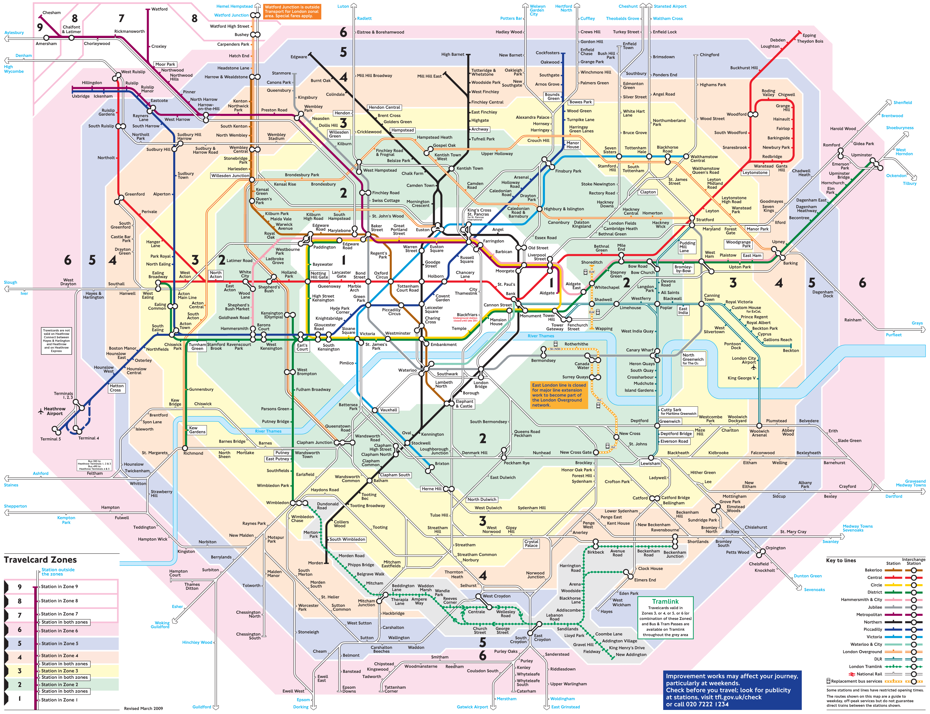 London Metro Map detailed MapSof