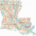 LOUISIANA ROAD MAP GLOSSY POSTER PICTURE PHOTO State