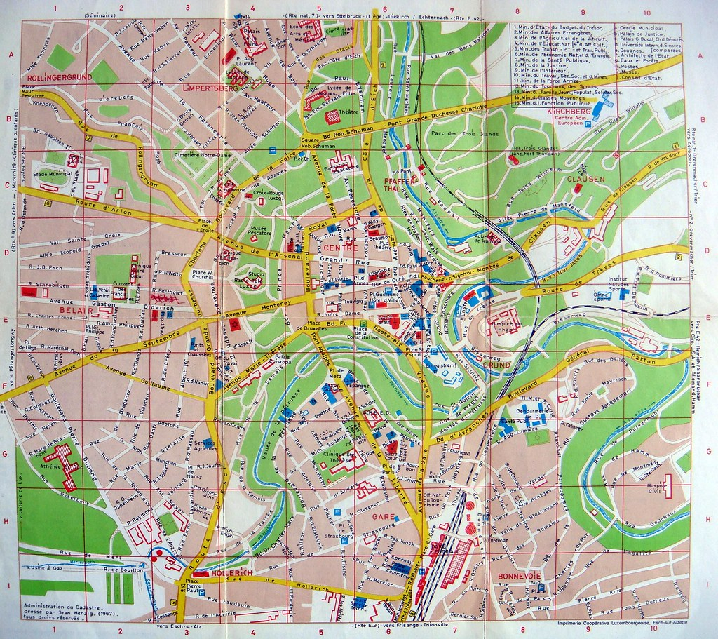 Luxembourg Map 1967 Www parisdeuxieme Cedric Flickr