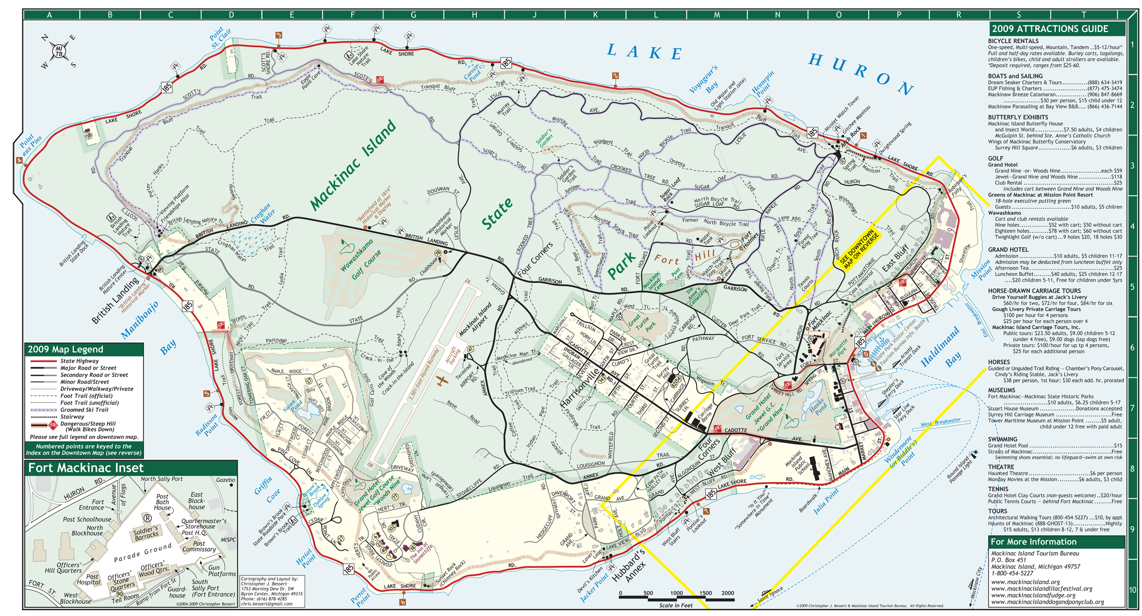 Mackinac Island Map Mackinac Island Michigan Mappery