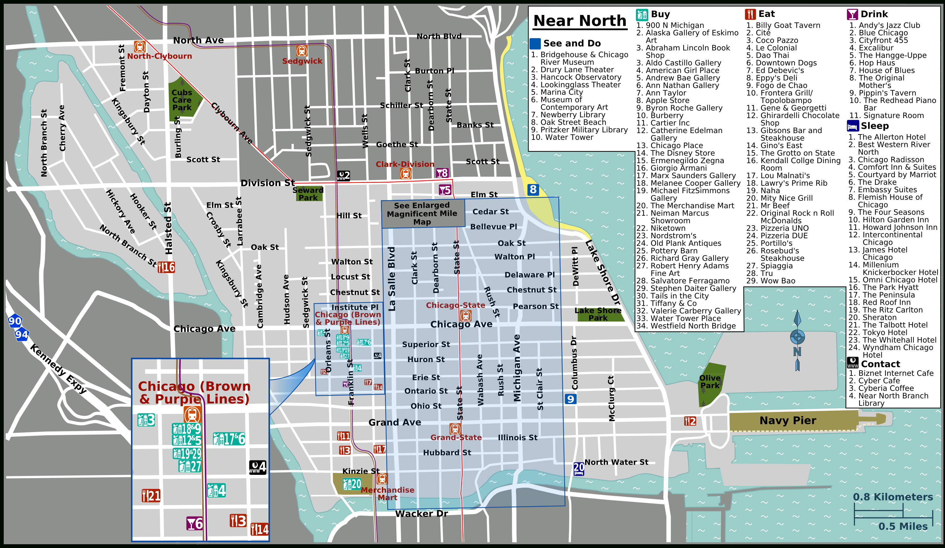 Magnificent Mile Map Printable Printable Maps Magnificent Mile Map Printable Printable Maps