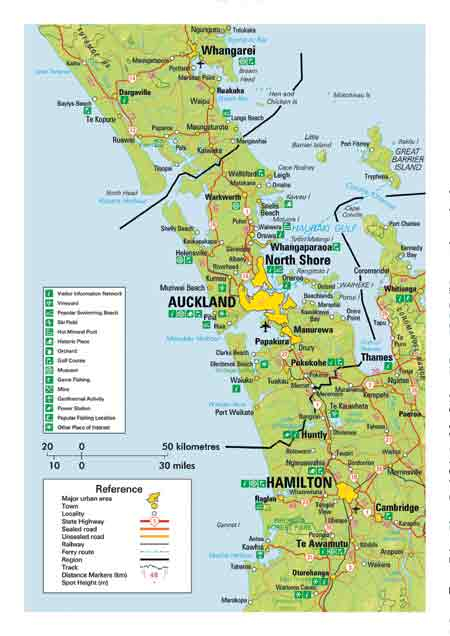 Map Of Auckland New Zealand Travel Guide Map Of Auckland New Zealand Travel Guide