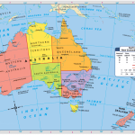 Map Of Australia And New Zealand PLACES AND THINGS
