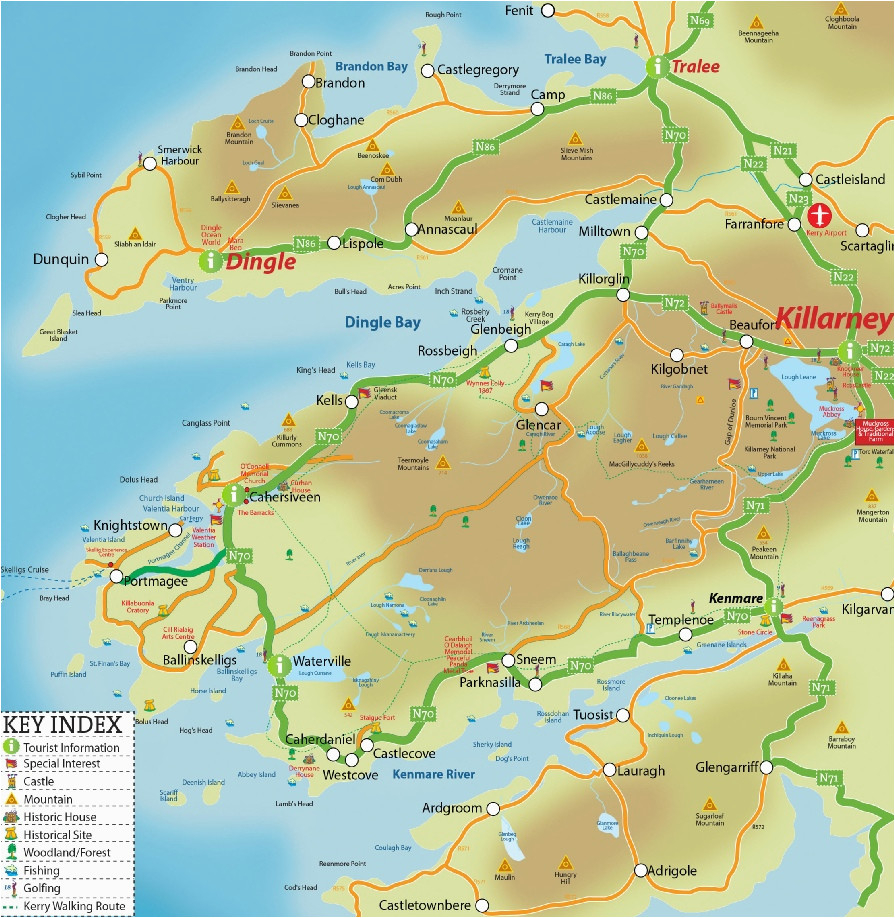 Map Of Killarney Ireland