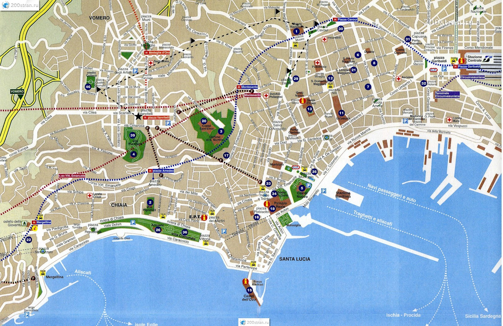 Map Of Naples Italy Map Of Naples Italy