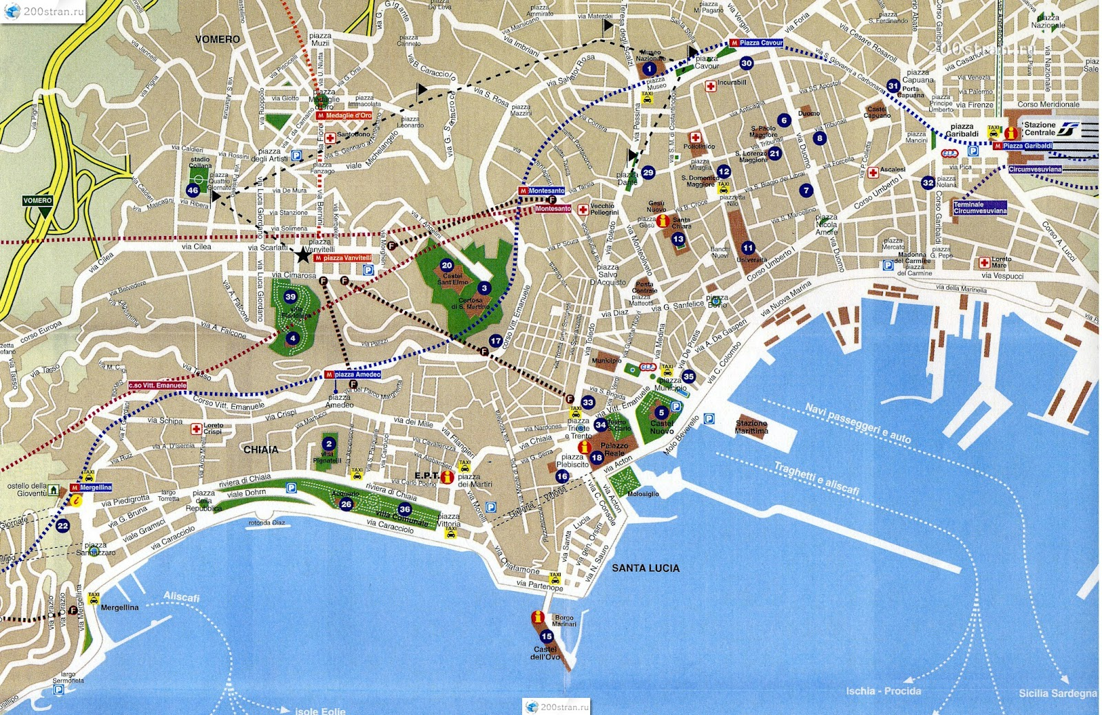 Map Of Naples Italy