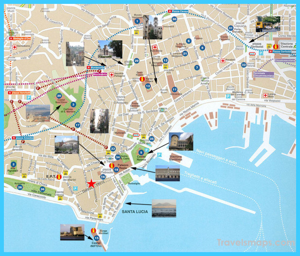 Map Of Naples TravelsMaps Com
