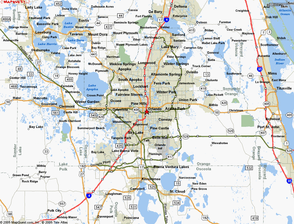 Map Of Orlando