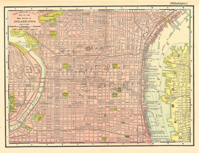 Map Of Philadelphia From Around 1901 A Vintage Printable 