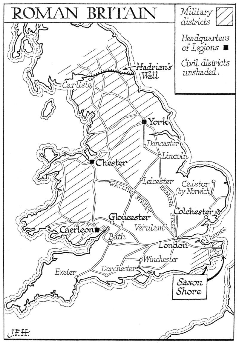 Map Of Roman Britain 1938 Roman Britain Roman Map