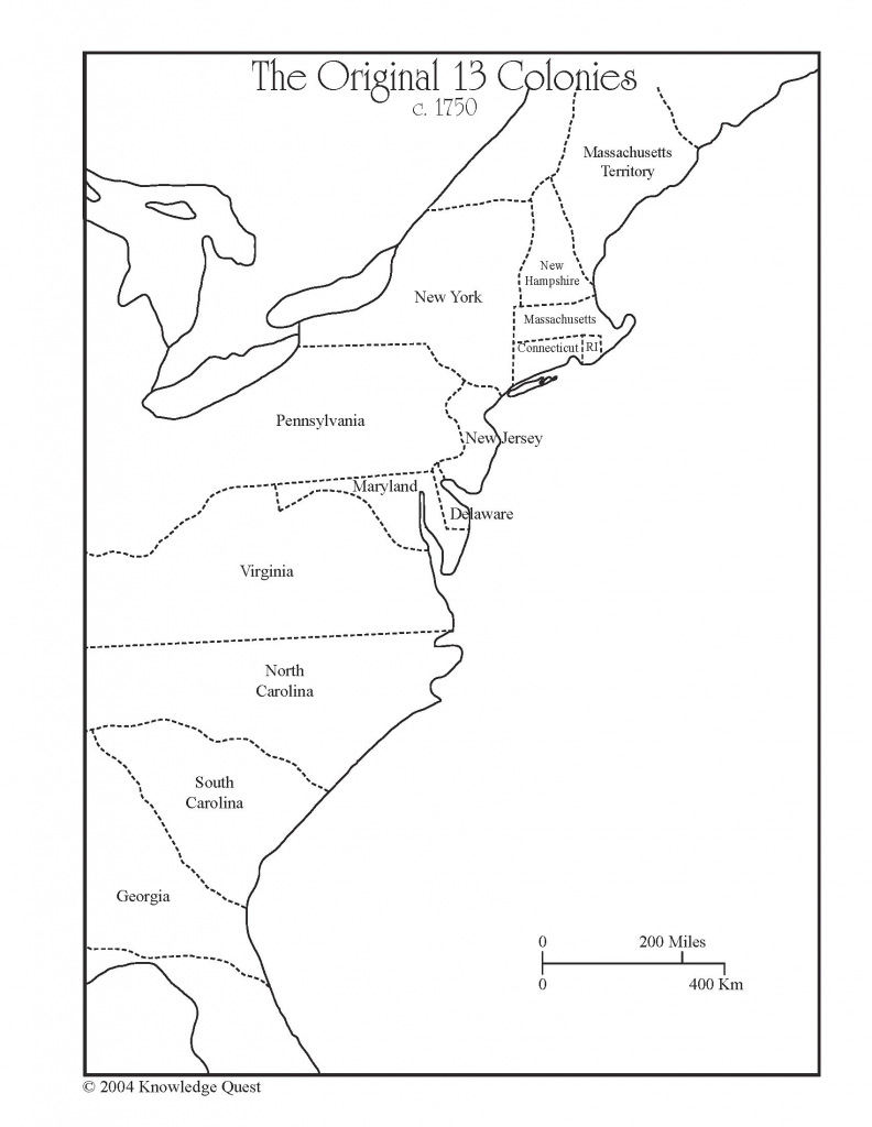 Map Of The 13 Original Colonies Printable Printable Maps