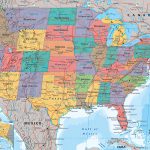 Map Of The United States Of America Poster Print Usa