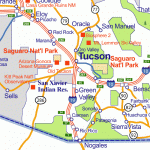 Map Of Tucson Arizona TravelsMaps Com