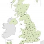Map Of UK Postcodes Royalty Free Editable Vector Map
