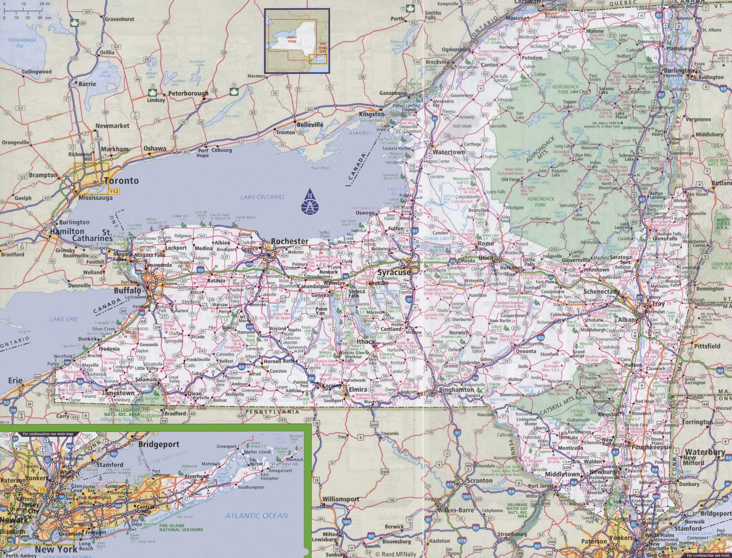 Mapa De Nueva York Tama o Completo Gifex