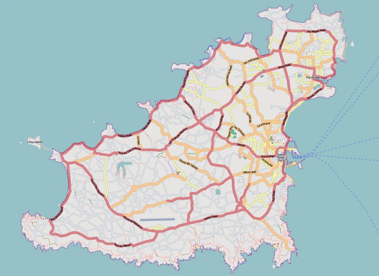 Maps Of Guernsey Detailed Map Of Guernsey In English