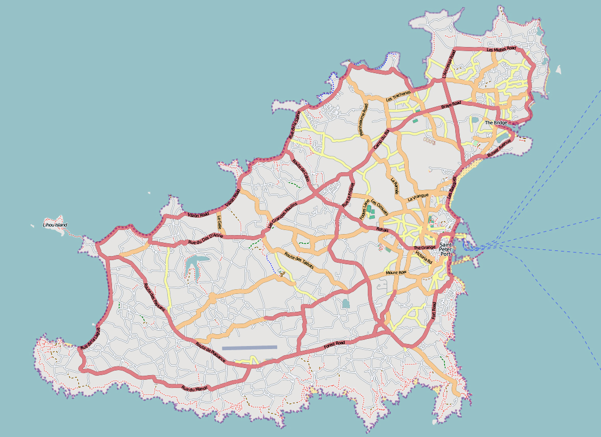 Maps Of Guernsey Detailed Map Of Guernsey In English 