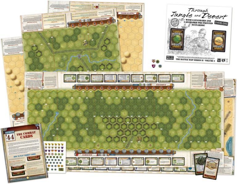 Memoir 44 Battle Map 2 Through Desert Jungle De