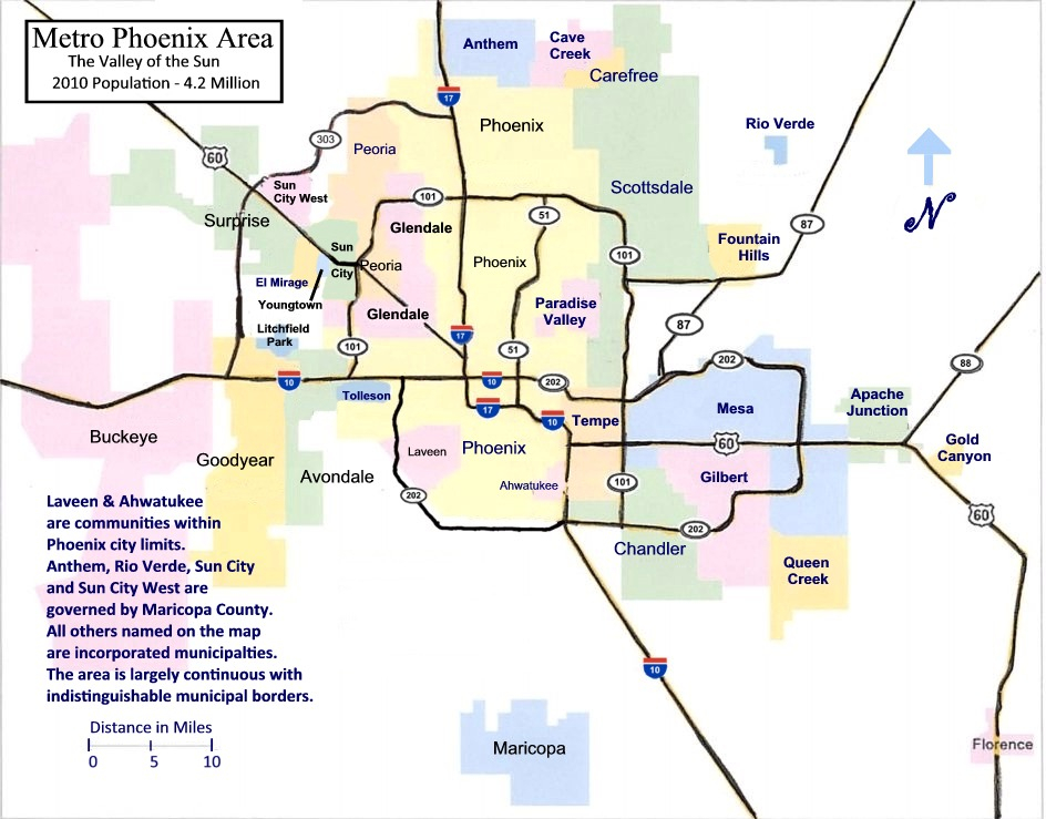 Metro Phoenix Map The Neal Team T N T Dyn O Mite 