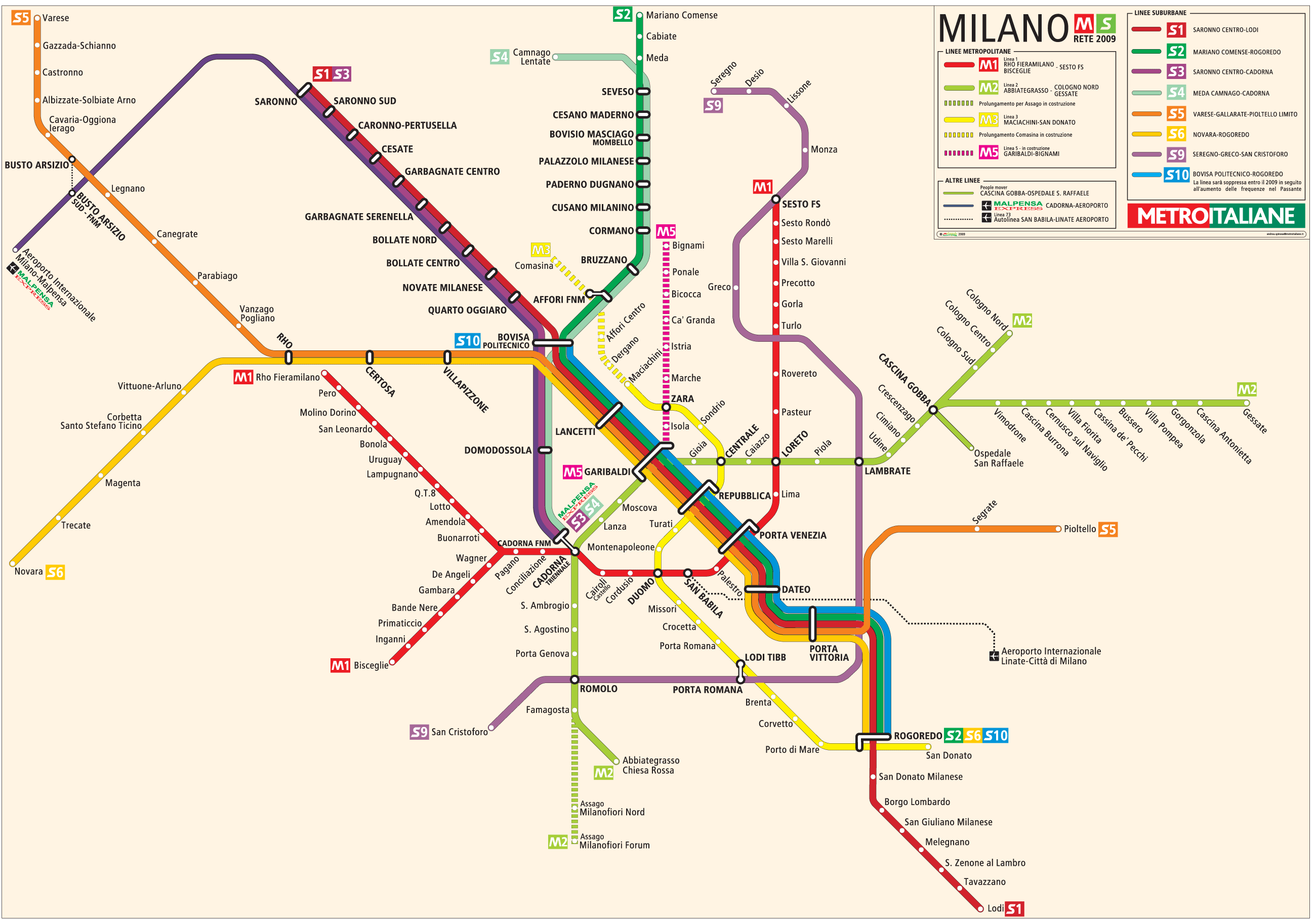 Milan Metro Map Mapsof Milan Metro Map Mapsof
