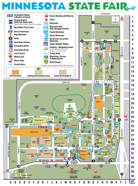 Minnesota State Fair Maps And Directions Minnesota 