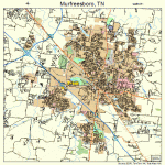 Murfreesboro Tennessee Street Map 4751560