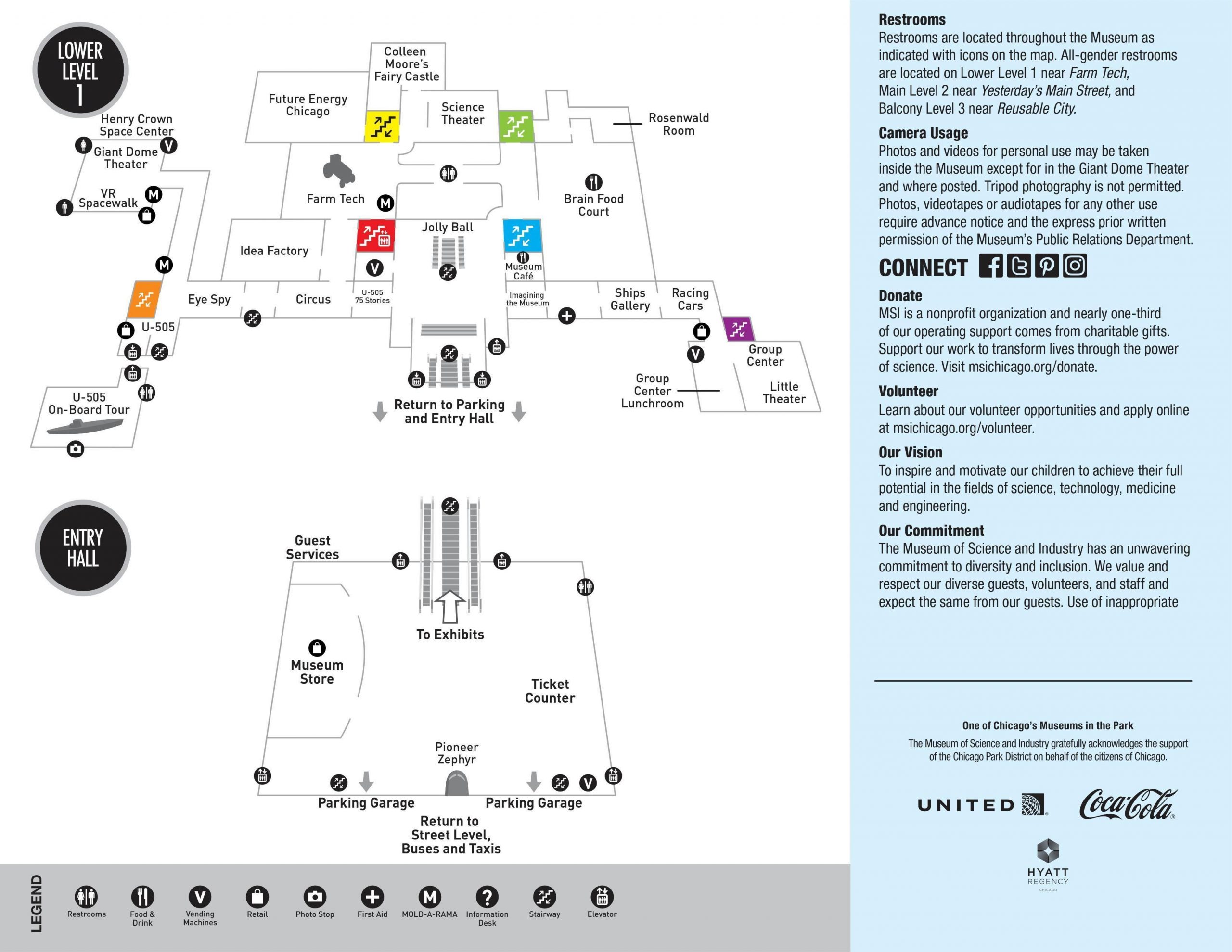 Museum Of Science And Industry Chicago Map Chicago Map 