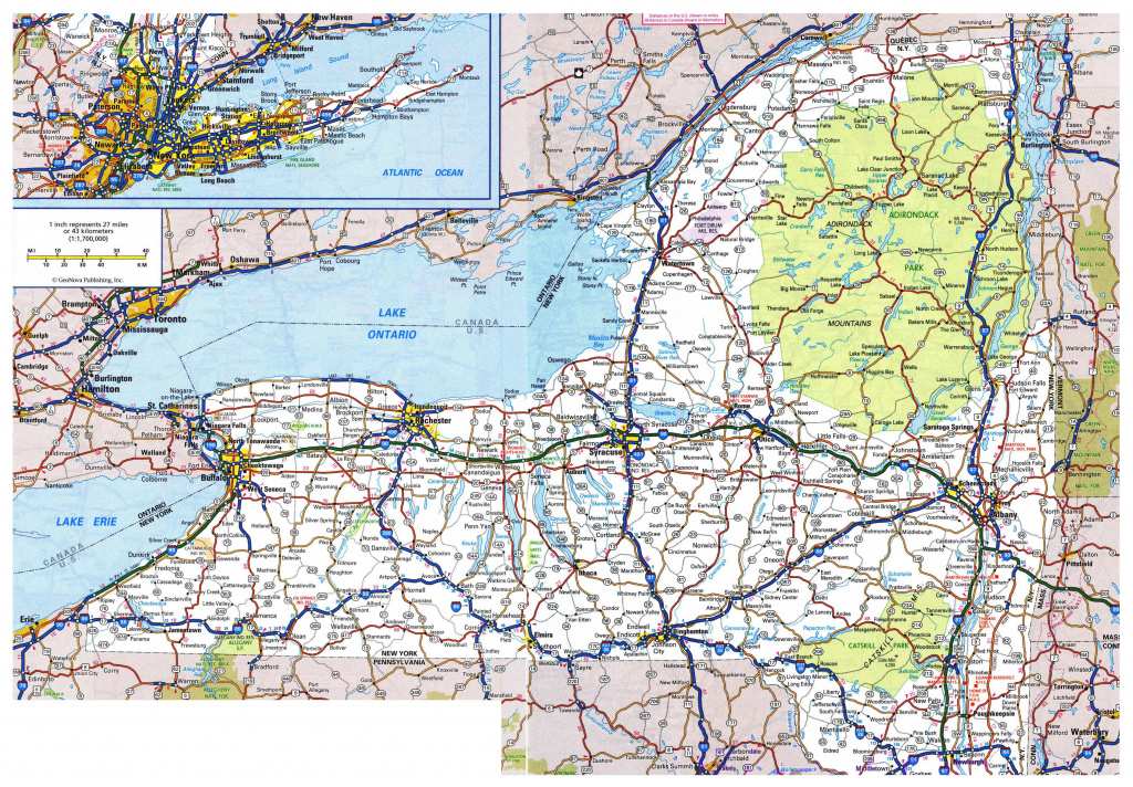 New York State Map Pdf Printable Map