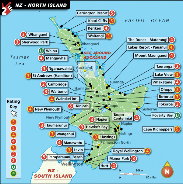 New Zealand North Island Map ToursMaps