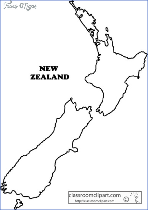 New Zealand Outline Map ToursMaps